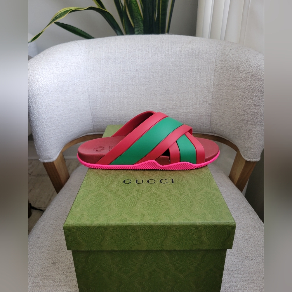 🍒 Gucci Web Womens Slides